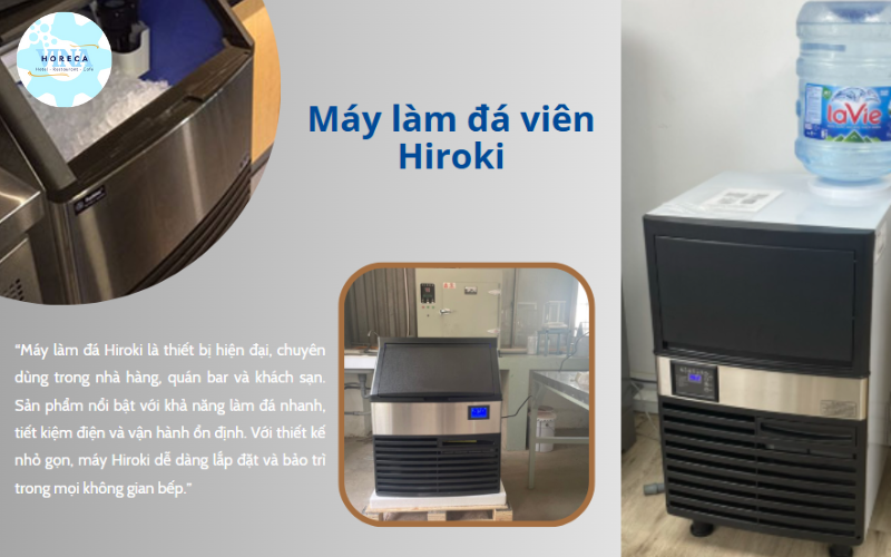 Máy làm đá viên hiroki