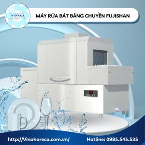 Mấy rửa chén băng chuyền Fujishan - Thương hiệu Nhật Bản