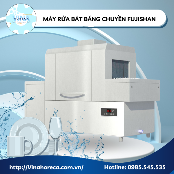 Mấy rửa chén băng chuyền Fujishan - Thương hiệu Nhật Bản