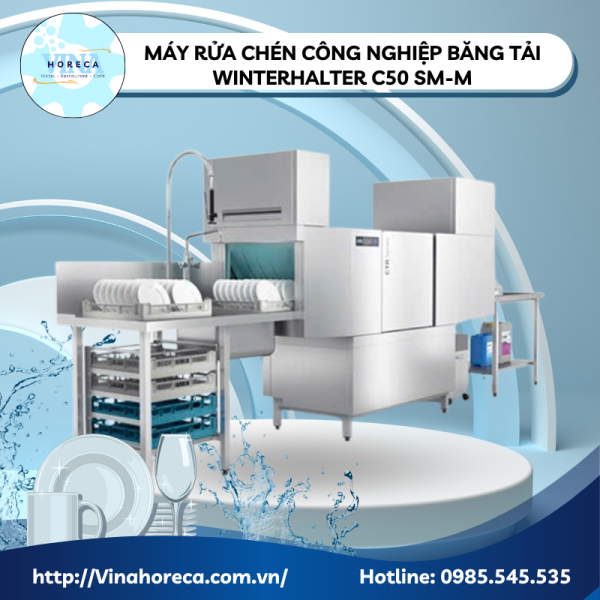 Máy rửa chén băng tải Winterhalter (ảnh bìa)