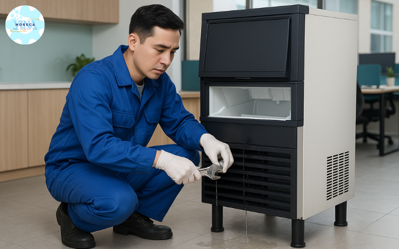 Máy làm đá viên rò rỉ nước