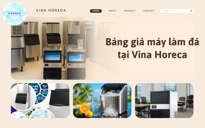 Báo giá máy làm đá viên tại Vina Horeca