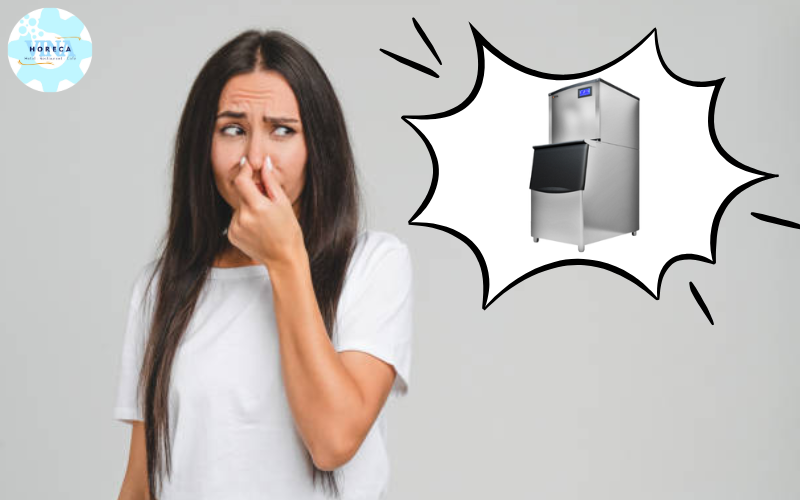 Máy làm đá mới mua có mùi gây khó chịu