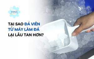 Tại sao đá viên từ máy làm đá lại lâu tan hơn