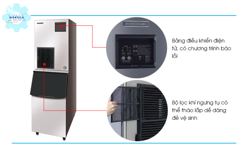 Máy làm đá viên nugget Hoshizaki 290-430kg/ngày